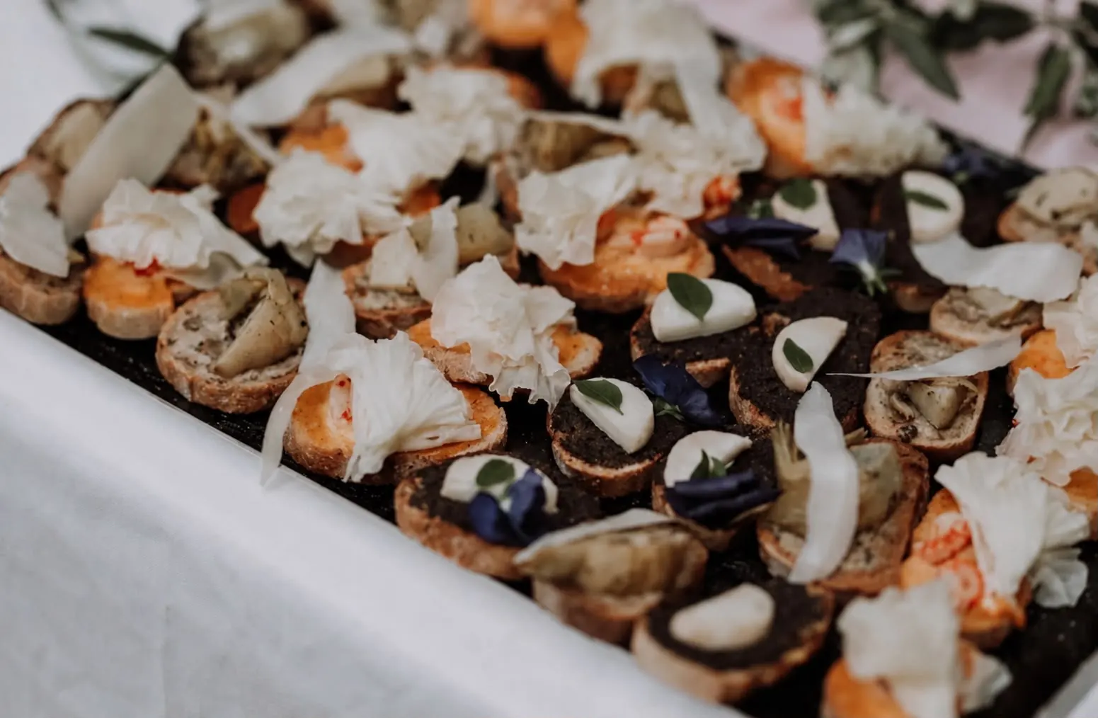 Canapés apéritifs pour un cocktail