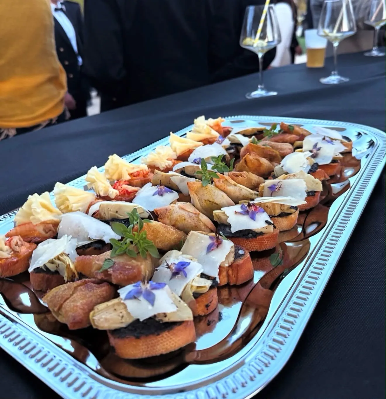 Plateau de canapés pour un cocktail