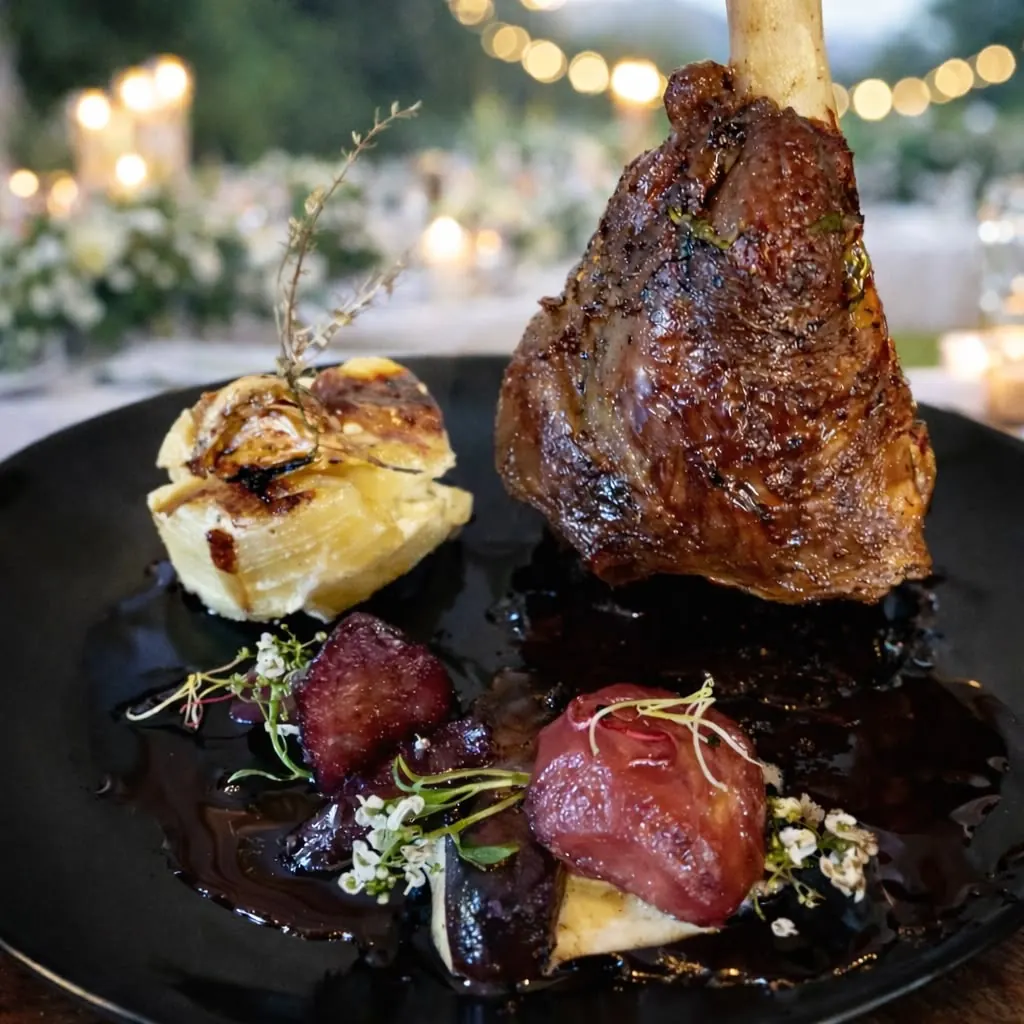 Souris d’agneau confite et gratin dauphinois